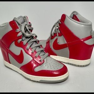 Women’s Nike Sky Hi Wedge Dunks Size 8